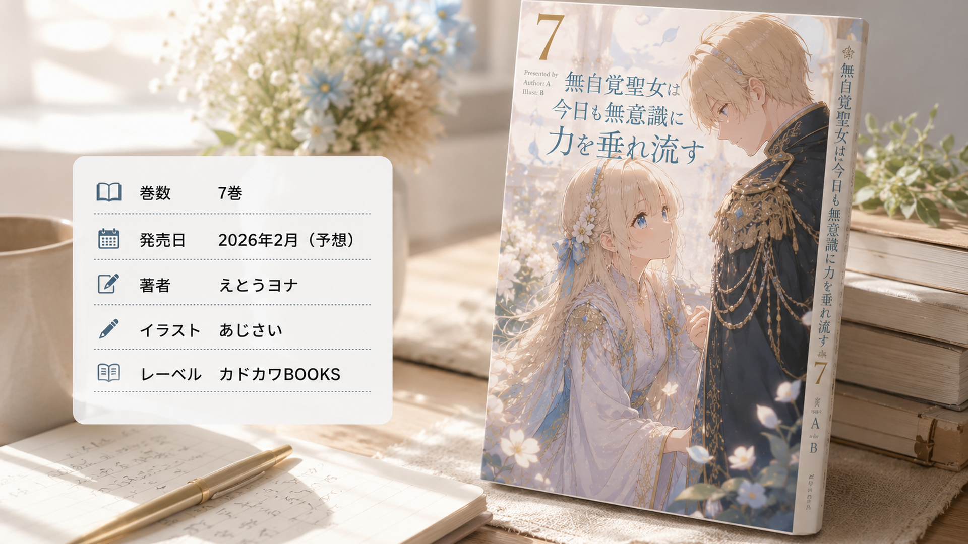 漫画7巻の単行本と書籍情報をイメージした場面